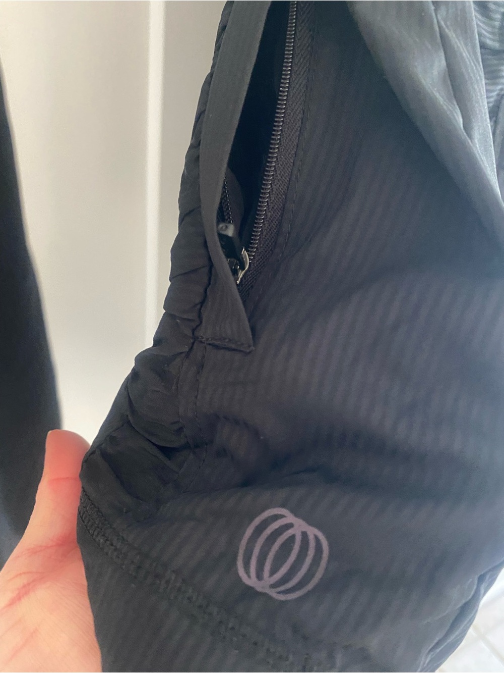 Balance Collection Black Zip-Front Ruffle-Trim Utility Jacket - Picture 11 of 11
